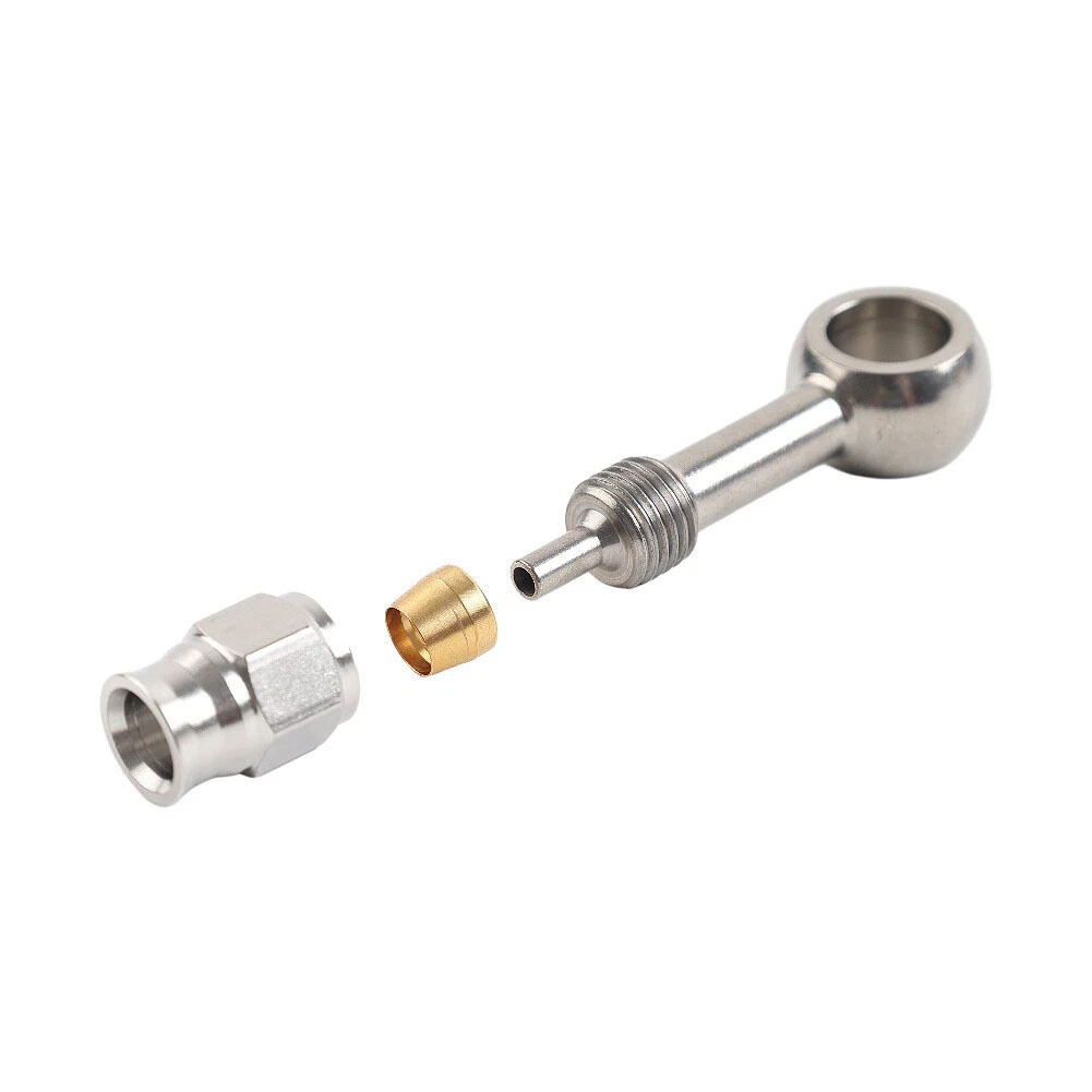 Motorcycle stainless steel quick-install brake hose AN3 fish-eye connector modified brake pipe accessories
