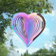 Mandala Wind Chimes Dream Wind Chimes Sweet Love Wind Chimes Valentine's Day Gift Metal 3D Rotating Wind Chimes
