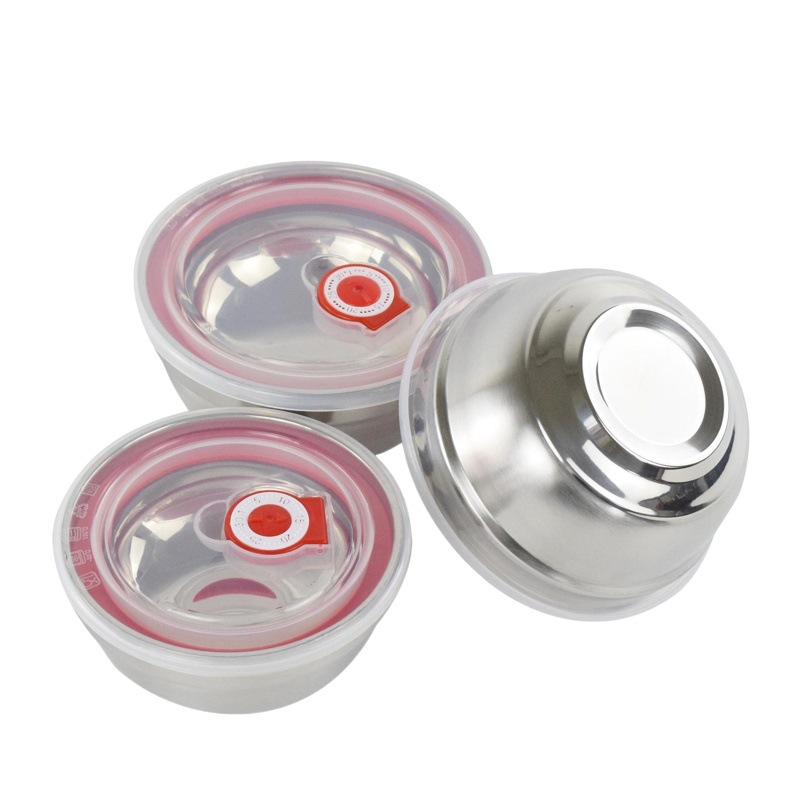 316 Kindergarten Kidsren's Anti-Scald Bowl Commercial Double-Layer Anti-Scald 304 Student Soup Bowl Canteen 304 Stainless Steel Bowl