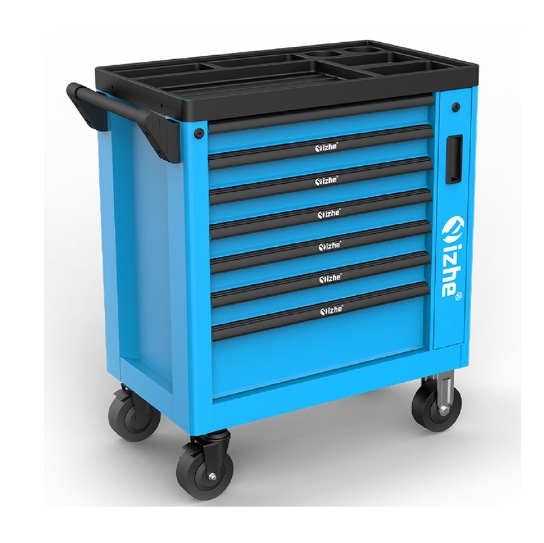 Vehículo de herramientas del fabricante de origen, gabinete móvil de servicio pesado, cajón grueso portátil, carro de herramientas con poleas