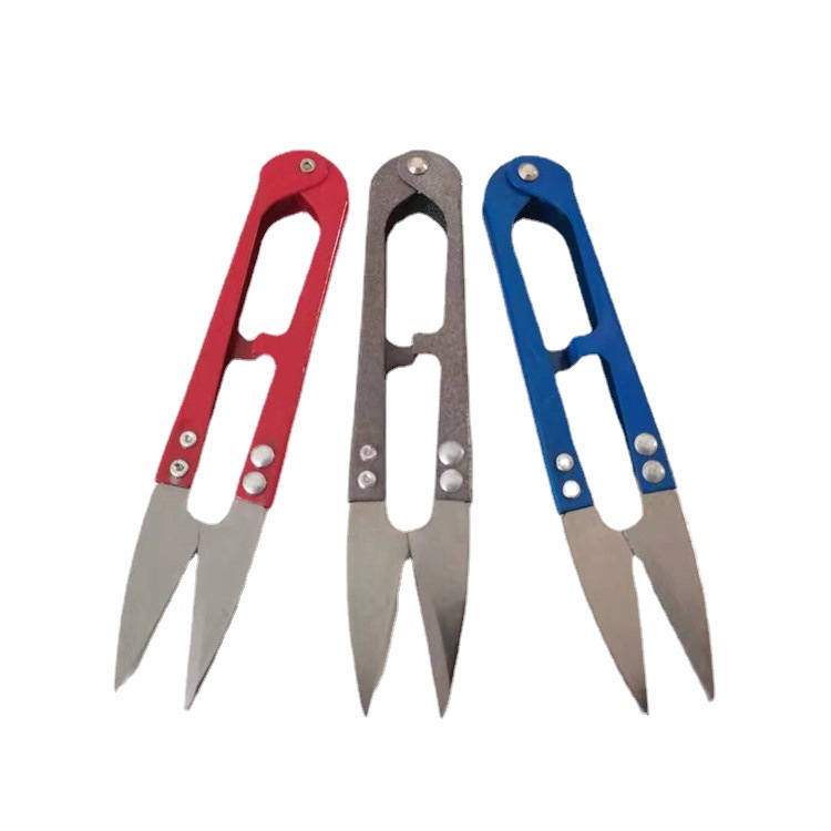 Go fishing Scissors wholesale Cross stitch Thread Fishing line Stainless steel scissors Type U fishing gear parts