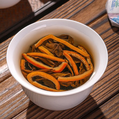 Fujian Aged Tangerine Peel White Tea Shou Mei with Tangerine Peel Mini White Tea Cake Wholesale and Retail Loose 1 Pound