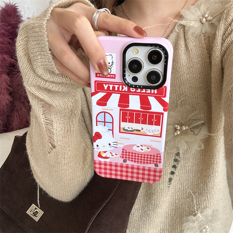 可爱厨师Kitty猫饺子食盒适用iPhone17苹果16ProMax/15手机壳14潮|undefined