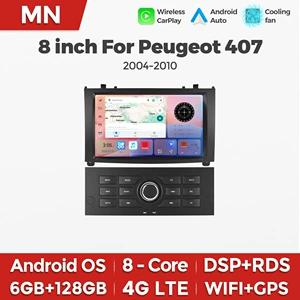 Peugeot 407 2004-2010 üçün 8 düymlük Android Naviqasiya Sistemi