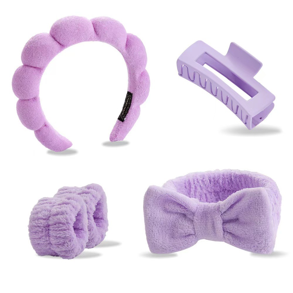 Diadema esponjosa de toalla estilo twist coreano para mujer, de alta gama, para elevar la coronilla, ideal para maquillaje, spa o lavado de cara. image 44