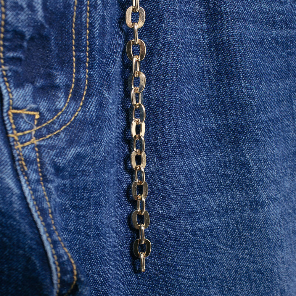 Completo due pezzi in denim da donna top smanicato e pantaloni_voghion.com