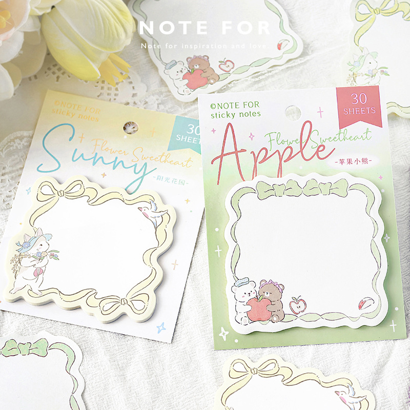 NOTE FOR Post-it Flower Sweetheart Series Niña fresca japonesa N publicación de notas para estudiantes