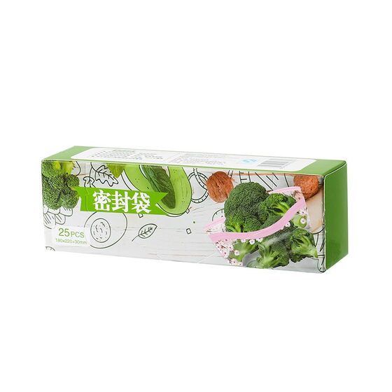 Wholesale sliding lock bag sealed bag fresh-keeping bag self-sealing plastic packaging thickened refrigerator storage freezer packaging with sealing