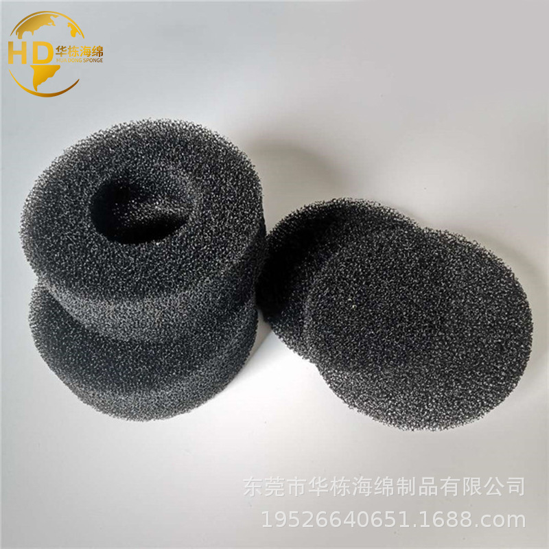 蓝色清洁过滤绵防护棉套防吸入口滤网海绵活性炭通气滤水隔离棉