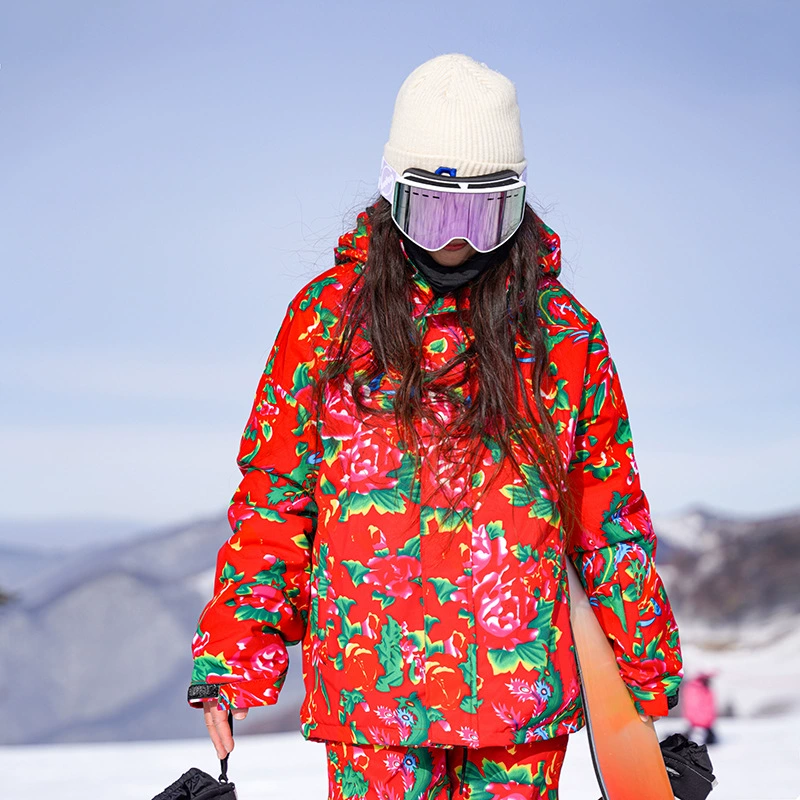 Северо-восточная хлопчатобумажная куртка лыжная одежда для мужчин и женщин утолщена зимой минус 40 градусов