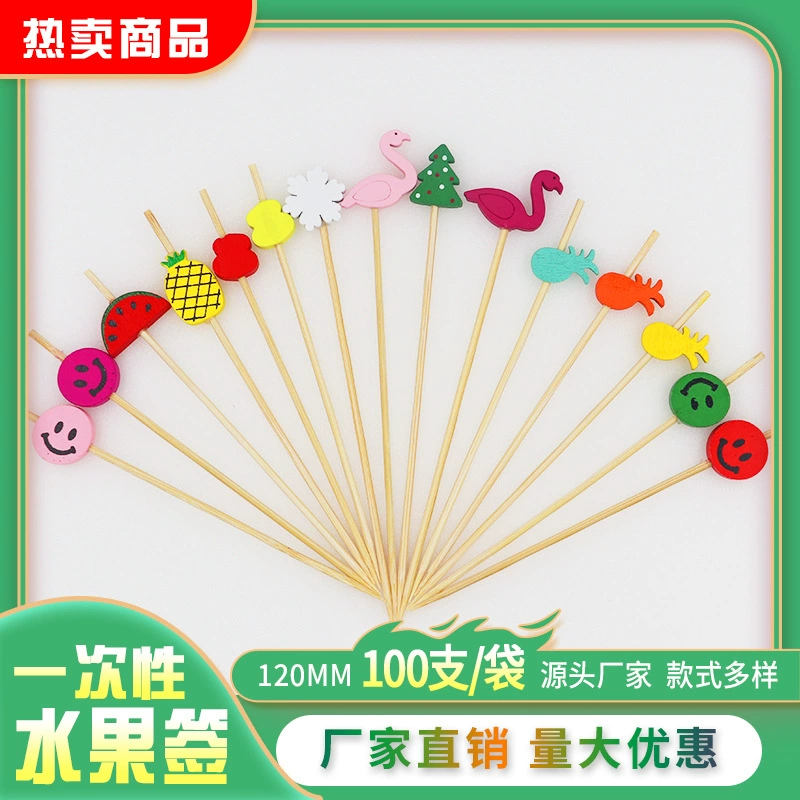 Одноразовые фрукты знак коктейль знак милый тусклый знак творческий фруктовый цветок знак бисера знак декоративный знак искусства KTV