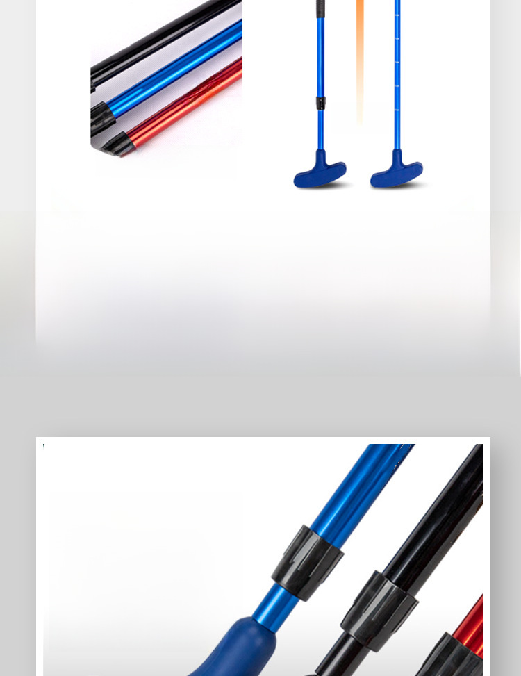 Manufacturers golf retractable putter adjustable children adult double-sided club golf practice supplies