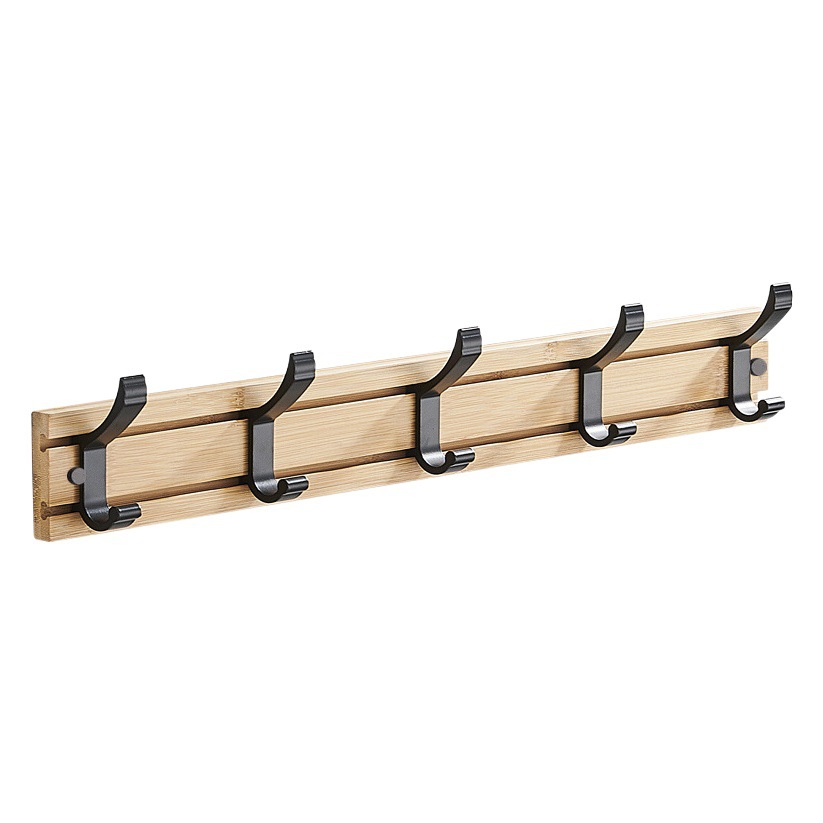 Perchero de pared sin perforación — ganchos para ropa o sombreros, instalación fácil en entrada, dormitorio o pasillo