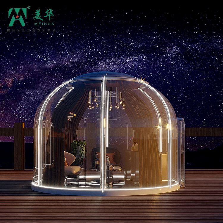 PC Star Room Red Card Wedding Bubble House Restaurante Residencial Casa transparente al aire libre Star River Camping