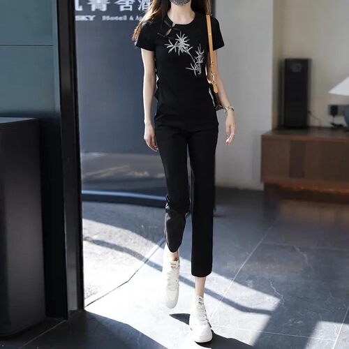 Summer new nine-cent cigarette tube pants for women, 2025 high waist, slimming casual pants, small nine-cent straight pants