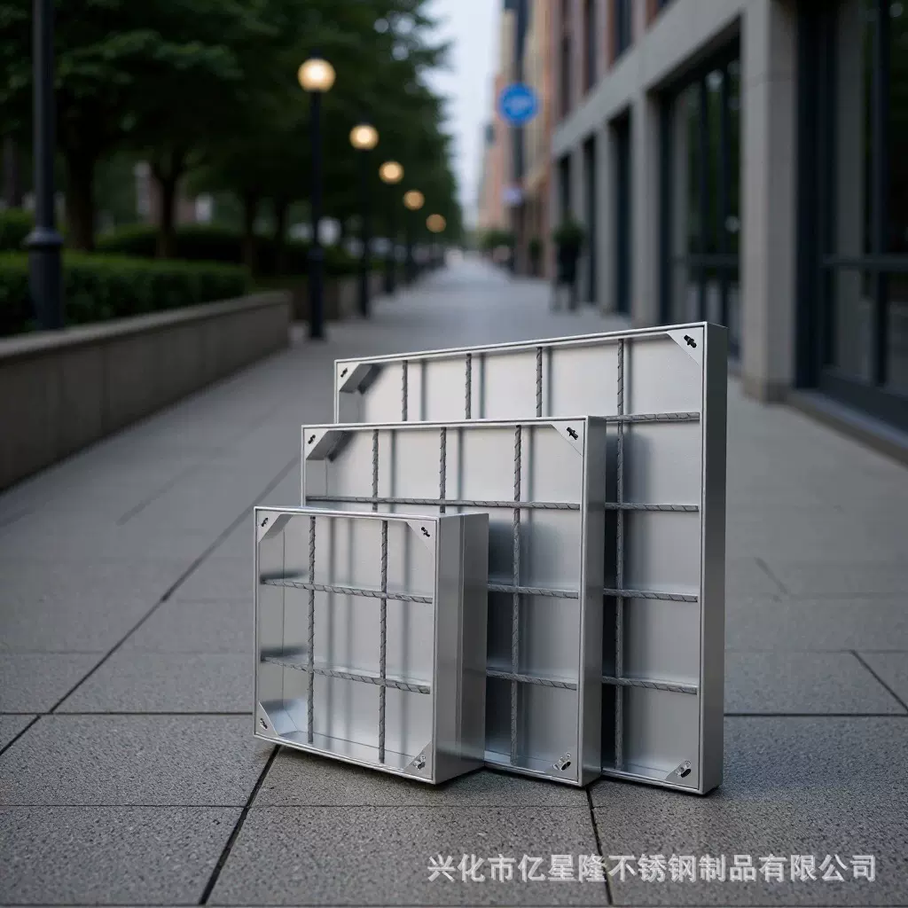 工厂批发不锈钢隐形井盖 圆方形装饰窨井盖加工304不锈钢井盖厂家