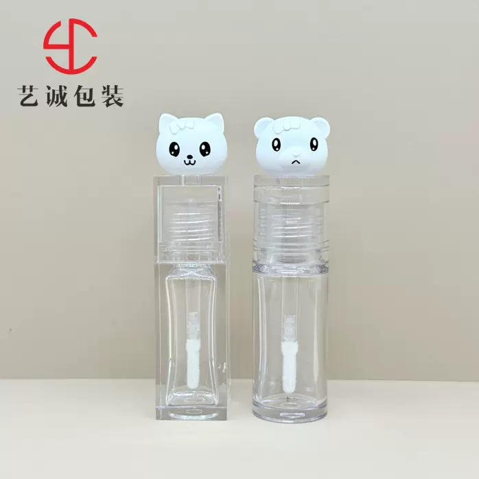 新款6ml卡通大刷头遮瑕液管包材 透明创意可爱唇彩管唇釉管分装瓶