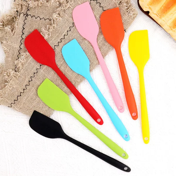 In-Stock Silicone Spatula Integrated Large and Small Spatula Food-Grade Silicone Cream Spatula for Cake Baking