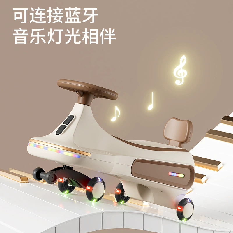 Детская машинка-каталка для мальчиков и девочек от 1 до 3 лет, со светящимися элементами, подходит для катания взрослых, новая модель машинки-каталки, детский самокат.