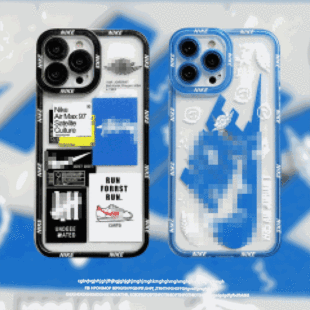 Personalized creative fashion brand big hook Apple 13 mobile phone case for iPhone12/xs/16promax transparent 7/8P