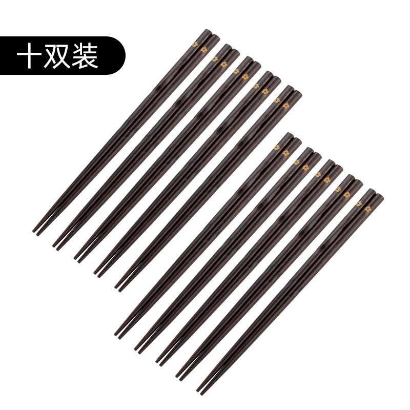 Daxin creativo estilo japonés antideslizante flor de cerezo señaló arte salvaje azufaifo vintage palillos traje de madera caja de regalo