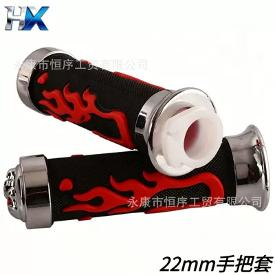 Motorcycle Modified Handlebar Grips, Ghost Fire Scooter Throttle Grip, Rubber Handle Grip, Xun Ying Bike Large Twist Handle Grip