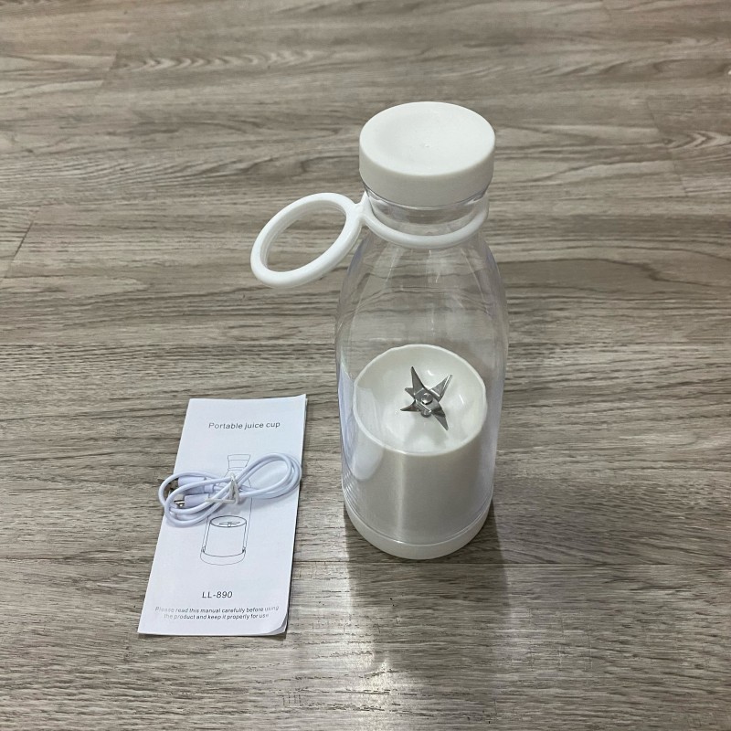 USB无线充电酒瓶榨汁杯6叶刀头便携式榨汁机果汁 跨境家用榨汁杯|undefined