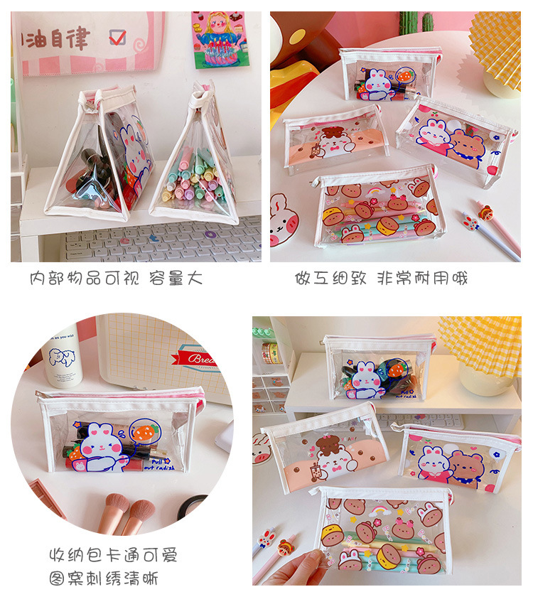 fashion transparent cosmetic bag waterproof portable travel storage bag NHTIW600525picture3