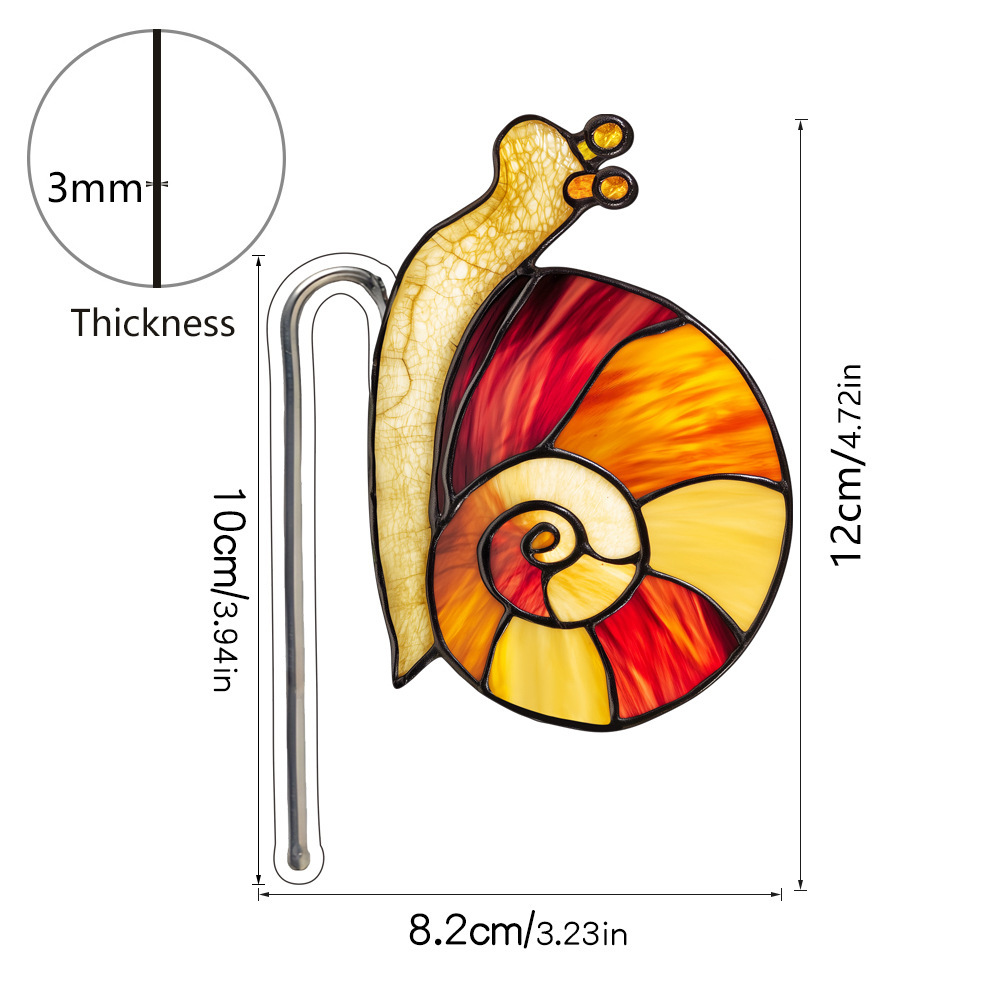 Acrílico en maceta pájaros caracol inserto decoración de maceta vidrio tintado inserción de suelo