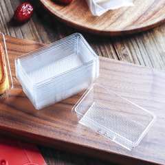厚い透明開運ショートニングPET材質鳳梨ショートニング底托シンプル緑豆餅プラスチック内托菓子托