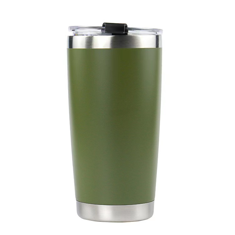 Spot transfronterizo 20oz taza de automóvil taza de aislamiento 304 taza de hielo de acero inoxidable taza de vacío de doble capa