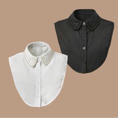 Factory direct sales factory specializing in the production of beaded elegant beaded pearl fake collar half-shirt