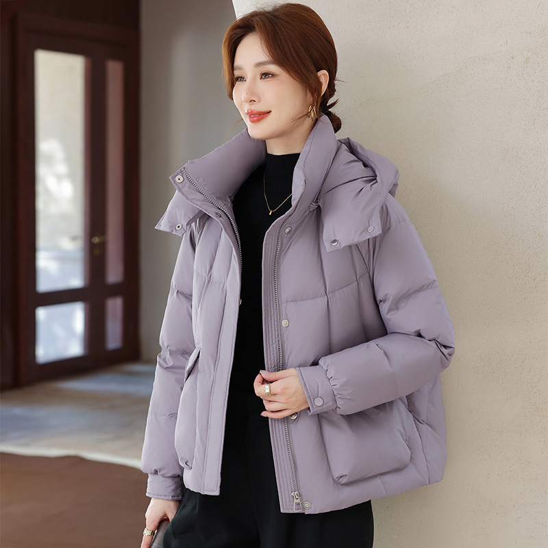 欧洲站新款90鹅绒2025年冬季大牌鹅绒羽绒服女加厚极寒中年妈妈装
