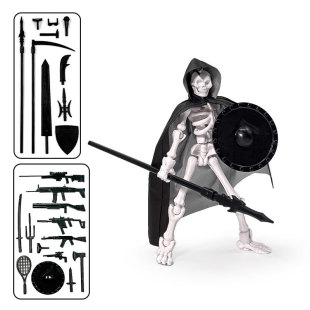 Cross-border New Skull Multi-joint Action Figure Genuine dummy13 Figure Assembled Model Toys Wholesale