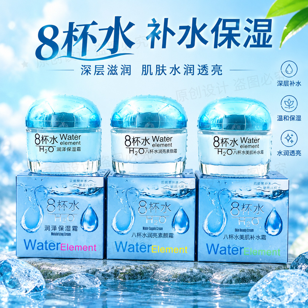 Izumi Eight Cups Water Cream 55g Moisturizing and Hydrating Skin Beautifying Cream Refreshing Water Cream Wholesale and Dropshipping
