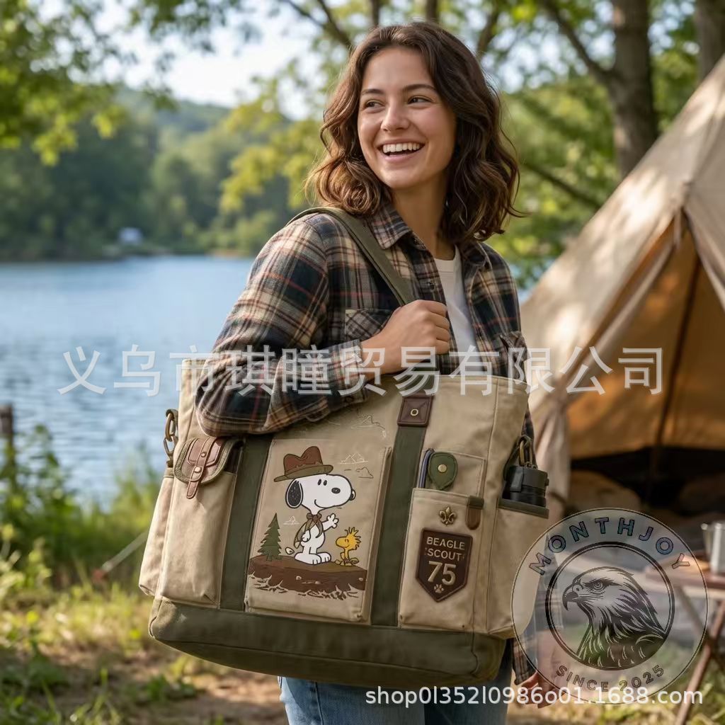 跨境2026Bugs Bunny Wild Hare TrailExplorerTote托特斜跨包批发