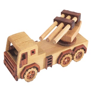 Solid wood rocket car DIY toy material package model wooden diy handmade workshop wooden workshop wooden material package