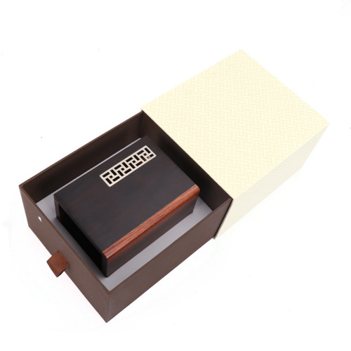 Creative pen holder wholesale lettering souvenir gift business event gift office storage red wooden stationery pen holder