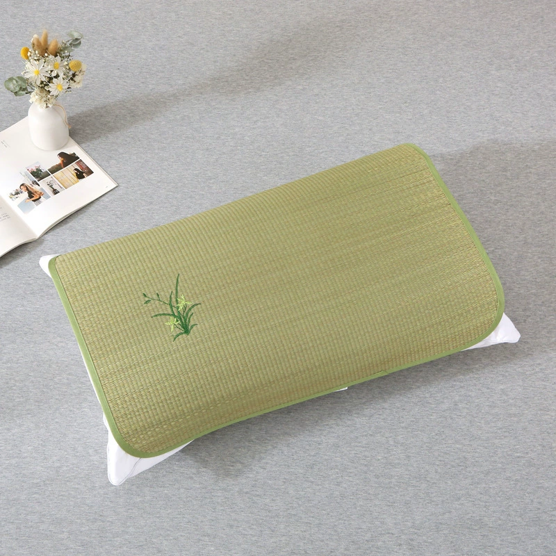 Летний Прохладный Травяной коврик подушка коврик взрослый коврик наволочка студент детская подушка коврик из травы спешка Подушка головной убор Подушка оптом