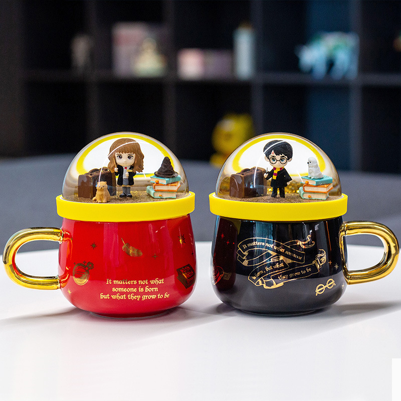 Micro creativo paisaje Harry Potter periférica Taza de cerámica regalo para amigos cumpleaños escuela regalo del Día San Valentín