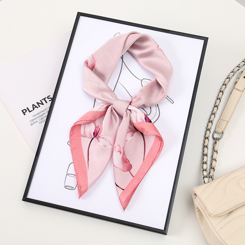 Pink rhyme flower language / 70*70CM