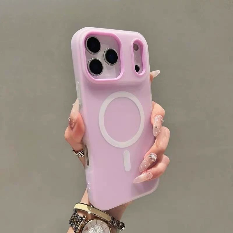 Чехол для телефона (Apple) iPhone 11–17 серий, магнитный гелевый (MagSafe), матовый, ТПУ