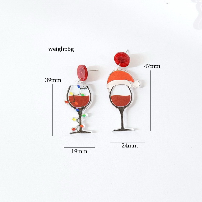 Simple Style Cartoon Letter Arylic Stoving Varnish Women's Drop Earrings 1 Pair display picture 1