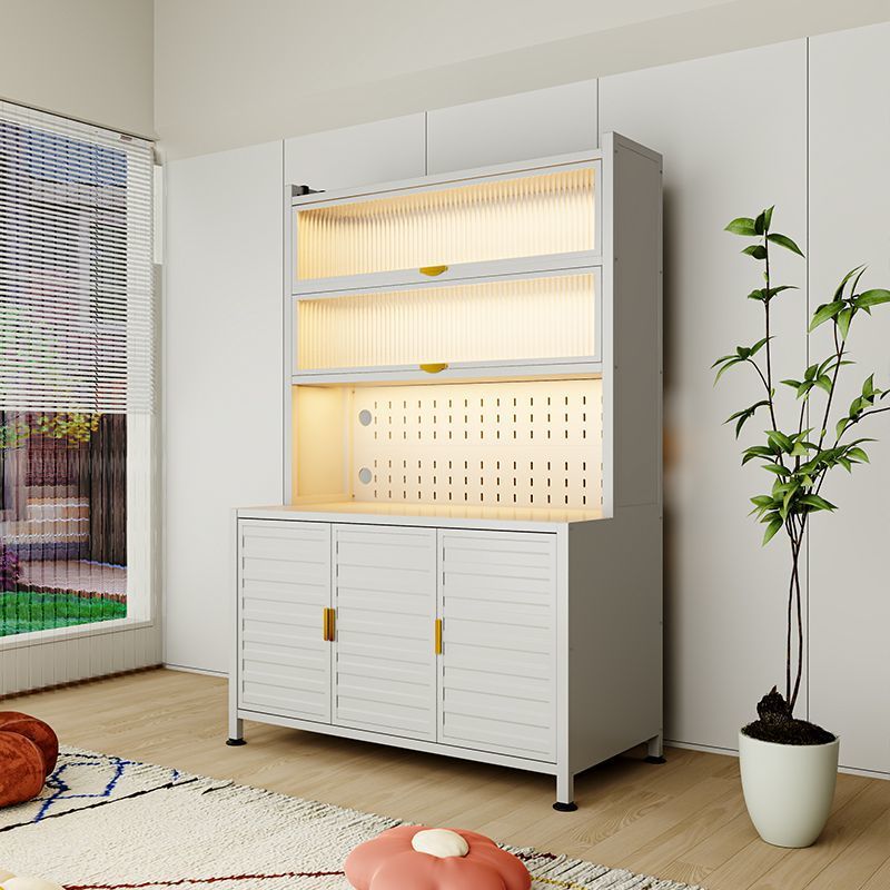 New Closed Wave Door Slate Thickened Kitchen Sideboard Wall-Mounted Integrated Floor-Standing Multi-Layer Cupboard Storage Cabinet