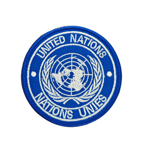 United Nations Flag Embroidered Cloth Velcro Seal United Nations Badge World Health Organization Armband