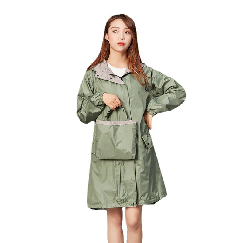 Cross-Border Amazon Fashion Raincoat, Lightweight, Breathable, Quick-Drying, Foreign Trade Long Windbreaker, Japanese and Korean Fashion Raincoat