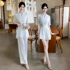 Tang beautician Yue beauty salon health center spa ear picking work clothes foot bath pedicure high-end technician work clothes for women