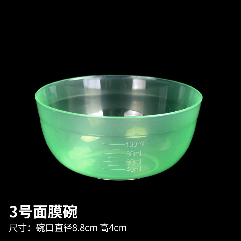 Herramientas de máscara facial 3 # máscara facial bowl varilla de máscara de maquillaje bowl de plástico varilla de plástico cuchilla de raspador de belleza