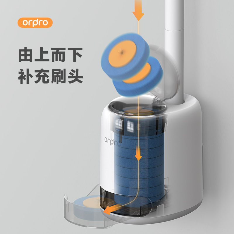 Cepillo de inodoro desechable doméstico sin esquina muerta pared conjunto de cepillo de baño especial 2024 nuevo artefacto mágico