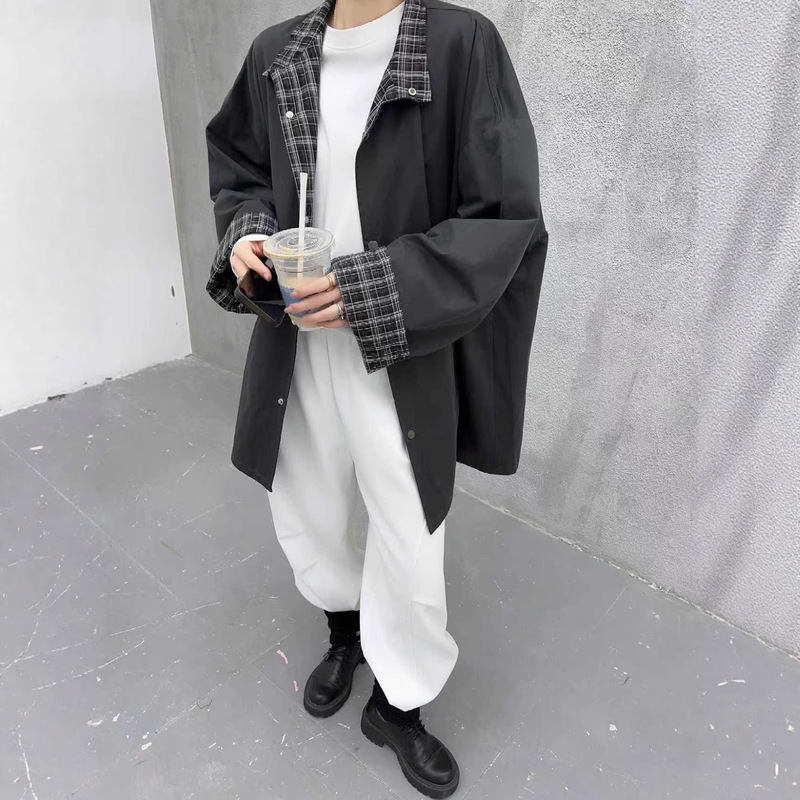 复古立领外套女春秋款2025新款中长款小个子遮肉显瘦设计感风衣女|undefined